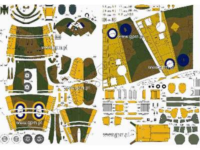 Bf-109E-3 &quot;RAF&quot; ( MESSERSCHMITT Me 109 E-3 ))-KOMPLET  - zdjęcie 3