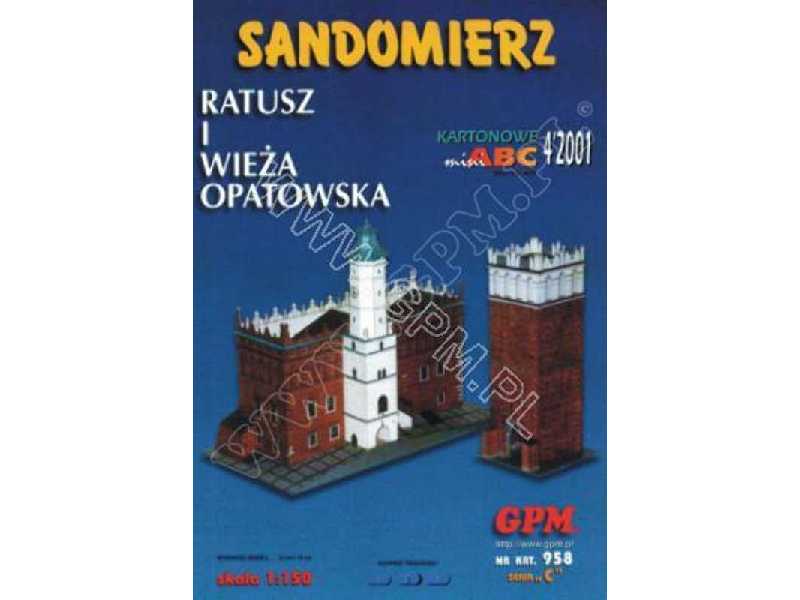 SANDOMIERZ - Ratusz i Brama Opatowska - zdjęcie 1