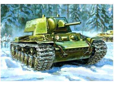 Rosyjski ciężki czołg KV-1 model 1940 - zdjęcie 1