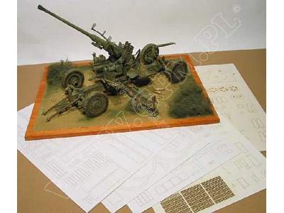 40mm BOFORS 1/16  model wycięty laserem - zdjęcie 1