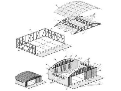 HANGAR 1/48-Model wycięty laserem - zdjęcie 3