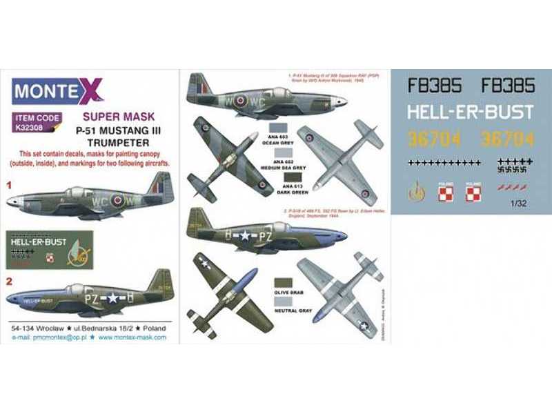 P-51 Mustang III (RAF,USAAF) TRUMPETER - zdjęcie 1 P-51 Mustang III (RAF,USAAF) TRUMPETER - zdjęcie 1