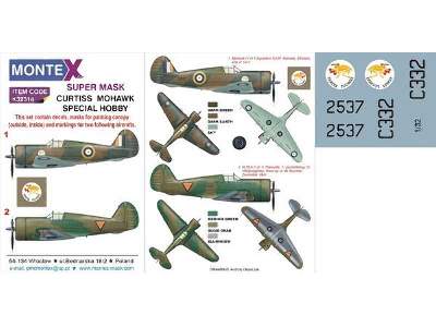 P-36 MOHAWK SPECIAL HOBBY - zdjęcie 1