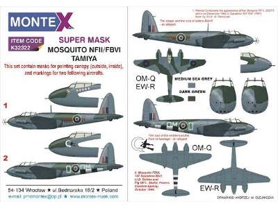 MOSQUITO NFII &amp; FBVI TAMIYA - zdjęcie 1