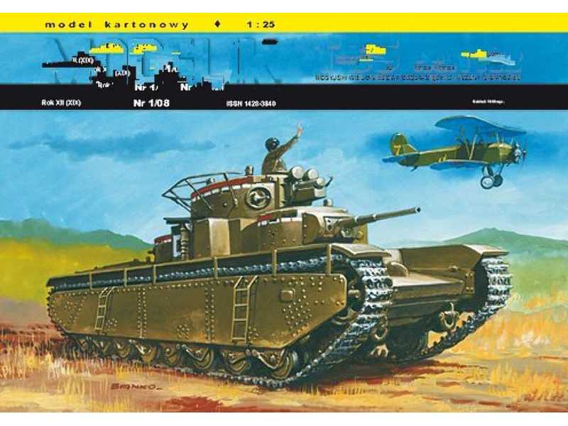 T-35 rosyjski wielowieżowy (wieże cylindryczne) czołg ciężki z I - zdjęcie 1 T-35 rosyjski wielowieżowy (wieże cylindryczne) czołg ciężki z I - zdjęcie 1