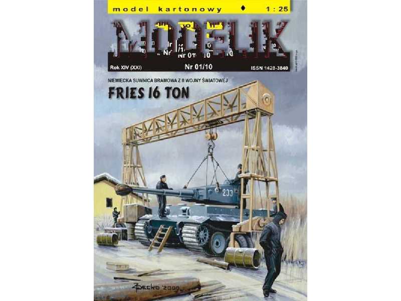 FRIES 16 TON niemiecki dźwig - suwnica bramowa z II wojny świato - zdjęcie 1 FRIES 16 TON niemiecki dźwig - suwnica bramowa z II wojny świato - zdjęcie 1