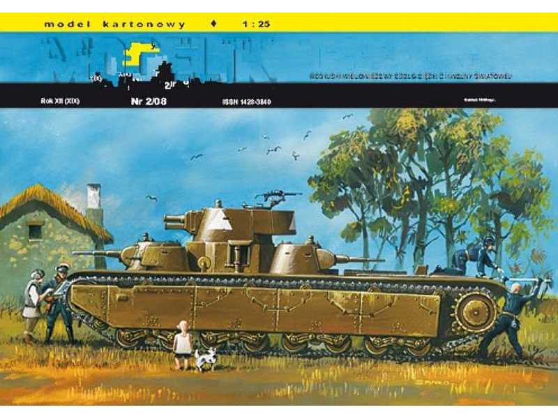 T-35A rosyjski wielowieżowy (wieże stożkowe) czołg ciężki z II w - zdjęcie 1 T-35A rosyjski wielowieżowy (wieże stożkowe) czołg ciężki z II w - zdjęcie 1