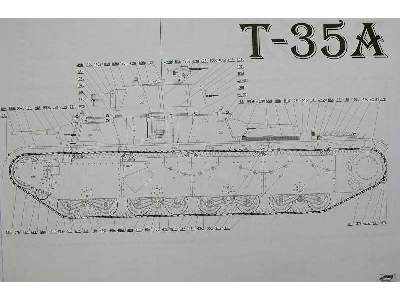 T-35A rosyjski wielowieżowy (wieże stożkowe) czołg ciężki z II w - zdjęcie 46