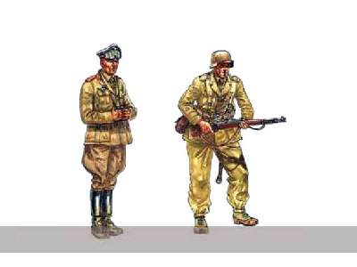 Figurki - Piechota niemiecka - Afrika Korps - D.A.K. - zdjęcie 1