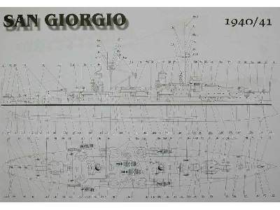 SAN GIORGIO włoski krążownik pancerny z II w. św. - zdjęcie 13