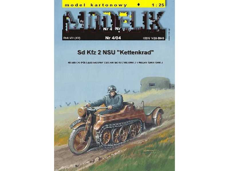 Sd Kfz 2 NSU KETTENKRAD niemiecki motocykl półgąsienicowy z II w - zdjęcie 1