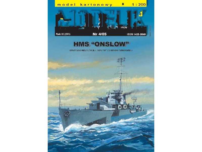 HMS ONSLOW brytyjski niszczyciel typu O z II wojny światowej - zdjęcie 1 HMS ONSLOW brytyjski niszczyciel typu O z II wojny światowej - zdjęcie 1
