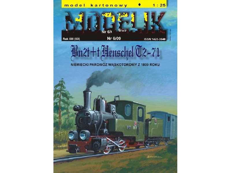 Bn2t+t HENSCHEL T2-71 niemiecki parowóz wąskotorowy z 1939 r. - zdjęcie 1 Bn2t+t HENSCHEL T2-71 niemiecki parowóz wąskotorowy z 1939 r. - zdjęcie 1