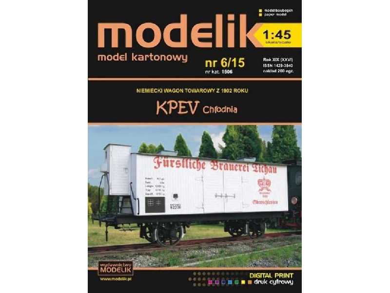 KPEV Chłodnia - Niemiecki wagon towarowy z 1902 r. - zdjęcie 1 KPEV Chłodnia - Niemiecki wagon towarowy z 1902 r. - zdjęcie 1