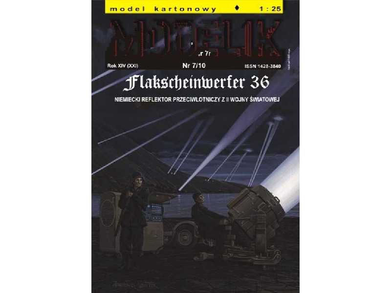 FLAKSCHEINWERFER 36 niemiecki reflektor p-lot. z agregatem z II  - zdjęcie 1