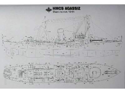 HMCSAGASSIZ brytyjska fregata klasy FLOWER z II wojny światowej - zdjęcie 18