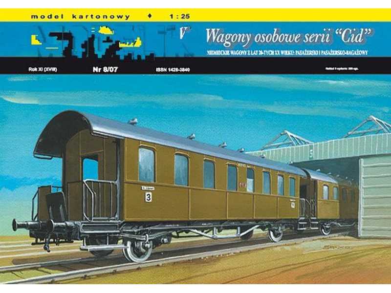WAGONY OSOBOWE serii Cid niemieckie wagony osobowe z lat 20-tych - zdjęcie 1 WAGONY OSOBOWE serii Cid niemieckie wagony osobowe z lat 20-tych - zdjęcie 1