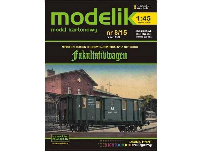 Fakultativwagen Niemiecki wagon osobowo-uniwersalny z 1891 r. - zdjęcie 1 Fakultativwagen Niemiecki wagon osobowo-uniwersalny z 1891 r. - zdjęcie 1