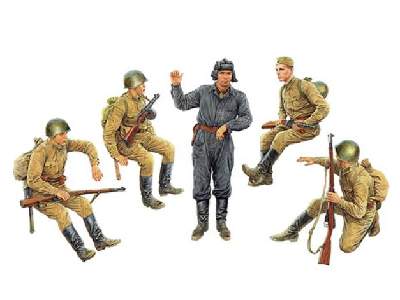 Figurki Soviet Soldiers Riders - zdjęcie 1