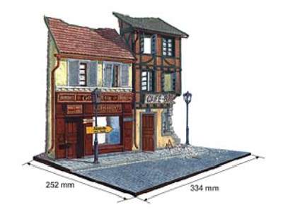 Diorama Francuska ulica - ruiny - zdjęcie 2