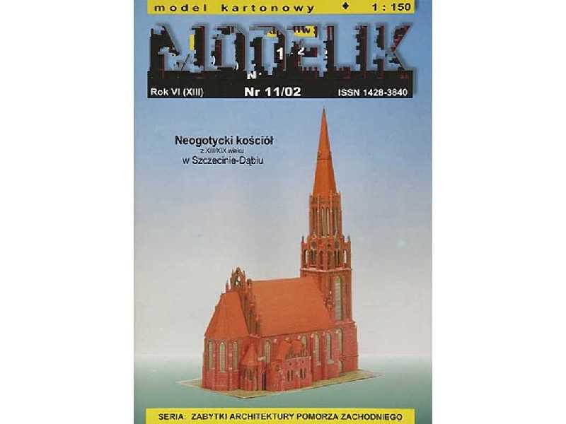 KOŚCIÓŁ NEOGOTYCKI w Szczecinie-Dąbiu - XIII/XIX wiek - zdjęcie 1 KOŚCIÓŁ NEOGOTYCKI w Szczecinie-Dąbiu - XIII/XIX wiek - zdjęcie 1