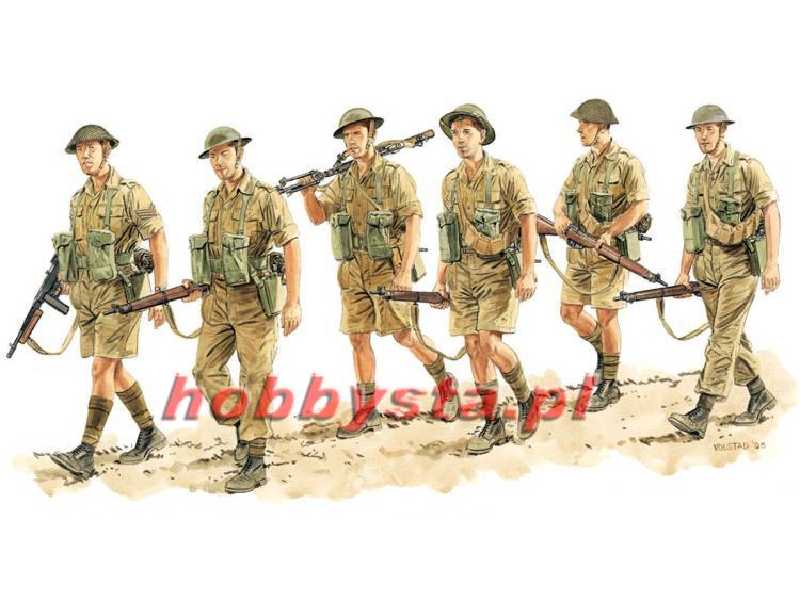 Figurki Brytyjska piechota Włochy 1943 - zdjęcie 1 Figurki Brytyjska piechota Włochy 1943 - zdjęcie 1