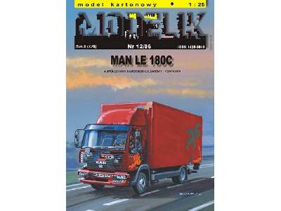 MAN LE 180 C współczesny samochód ciężarowy - kontener - zdjęcie 1