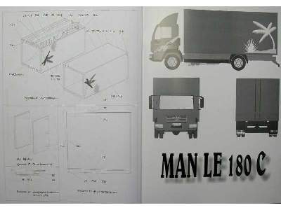 MAN LE 180 C współczesny samochód ciężarowy - kontener - zdjęcie 10