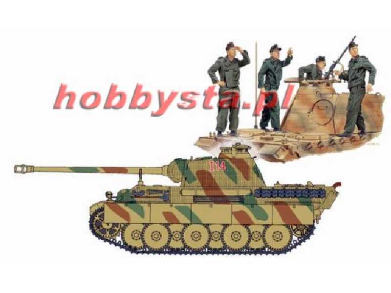 Czołg Panther G (wczesny) z Zimmeritem i z załogą - zdjęcie 1 Czołg Panther G (wczesny) z Zimmeritem i z załogą - zdjęcie 1