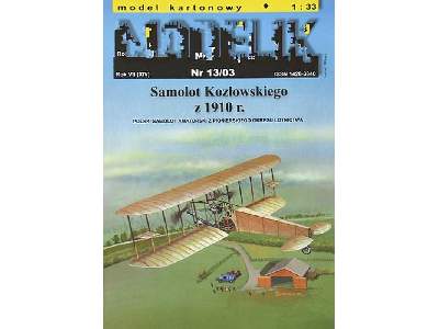 SAMOLOT KOZŁOWSKIEGO polski samolot pionierski z 1910 r. - zdjęcie 1