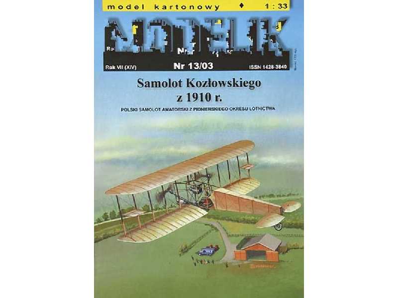 SAMOLOT KOZŁOWSKIEGO polski samolot pionierski z 1910 r. - zdjęcie 1 SAMOLOT KOZŁOWSKIEGO polski samolot pionierski z 1910 r. - zdjęcie 1