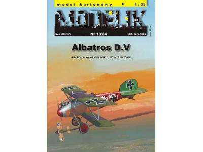 ALBATROS D.V niemiecki samolot myśliwski z I wojny światowej - zdjęcie 1