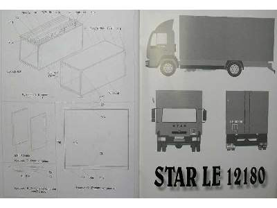 STAR LE 12180 współczesny samochód ciężarowy - chlebowóz wojskow - zdjęcie 9