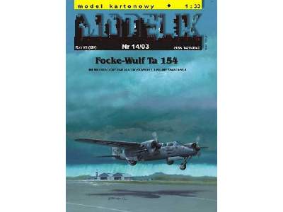 FOCKE-WULF Ta 154 niemiecki dwusilnikowy nocny samolot myśliwski - zdjęcie 1