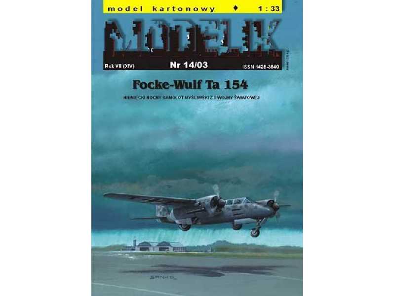 FOCKE-WULF Ta 154 niemiecki dwusilnikowy nocny samolot myśliwski - zdjęcie 1