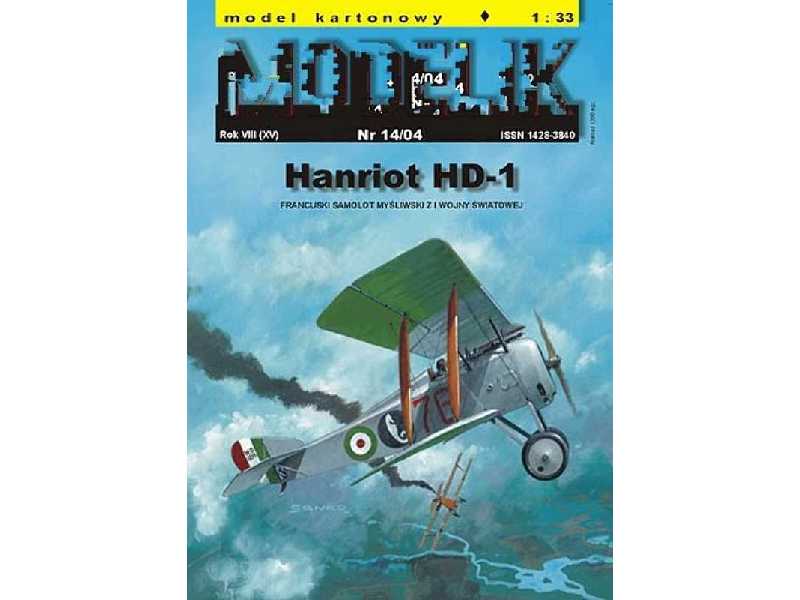 HANRIOT HD-1 francuski samolot myśliwski z I wojny światowej - zdjęcie 1 HANRIOT HD-1 francuski samolot myśliwski z I wojny światowej - zdjęcie 1