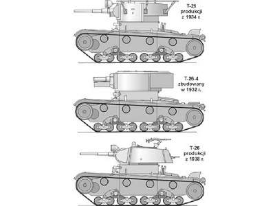 T-26 1934 / 1938 lub T-26-4 rosyjski czołg lekki z II w. św. (we - zdjęcie 2