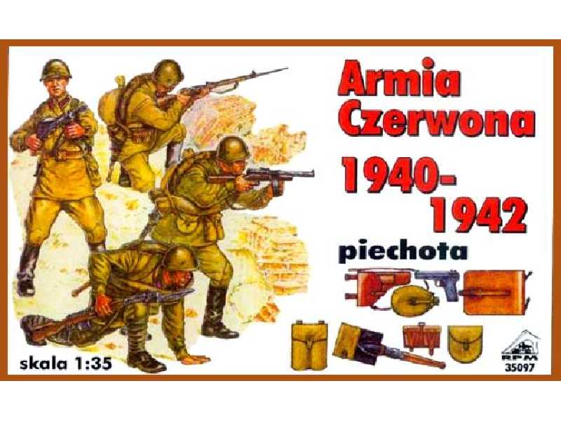 Figurki - Armia Czerwona 1940-1942 - piechota - zdjęcie 1 Figurki - Armia Czerwona 1940-1942 - piechota - zdjęcie 1