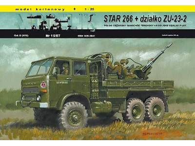 STAR 266 + ZU-23-2 polska współczesna ciężarówka wojskowa z  z d - zdjęcie 1