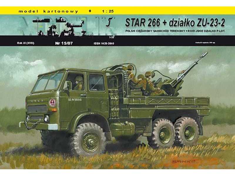 STAR 266 + ZU-23-2 polska współczesna ciężarówka wojskowa z z d - zdjęcie 1 STAR 266 + ZU-23-2 polska współczesna ciężarówka wojskowa z z d - zdjęcie 1