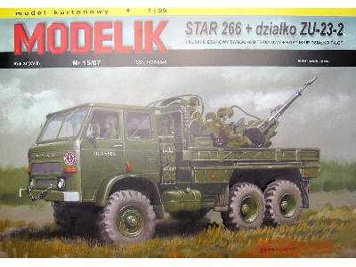 STAR 266 + ZU-23-2 polska współczesna ciężarówka wojskowa z  z d - zdjęcie 2