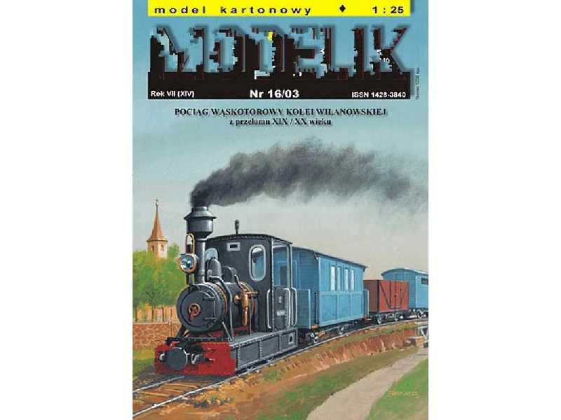 Pociąg Kolei Wilanowskiej z przełomu XIX/XX wieku (parowóz + 4 w - zdjęcie 1 Pociąg Kolei Wilanowskiej z przełomu XIX/XX wieku (parowóz + 4 w - zdjęcie 1