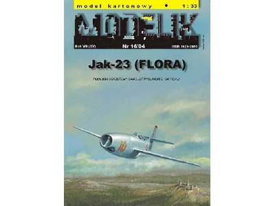 JAK-23 FLORA rosyjski odrzutowy samolot myśliwski z 1947 r. - zdjęcie 1