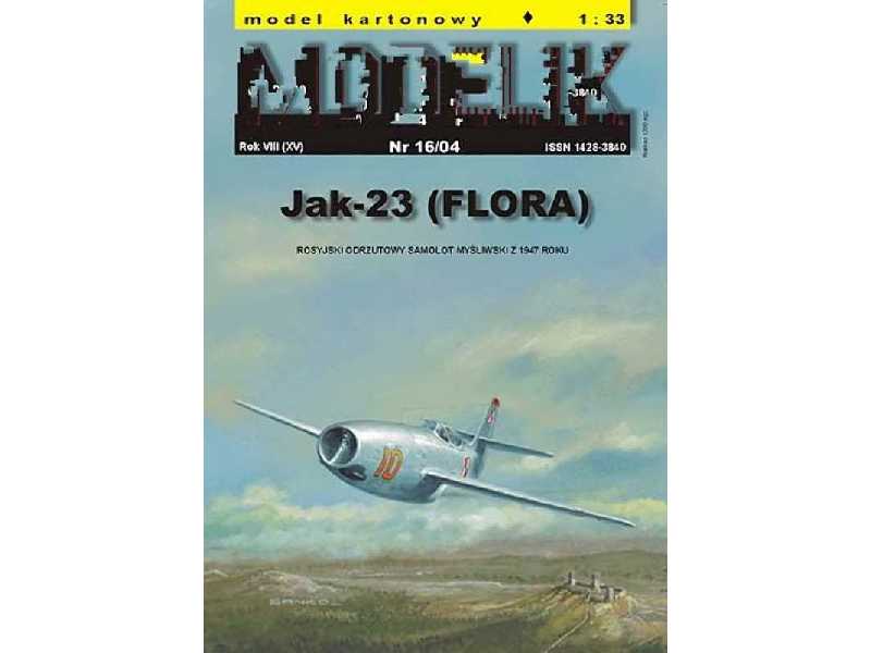 JAK-23 FLORA rosyjski odrzutowy samolot myśliwski z 1947 r. - zdjęcie 1