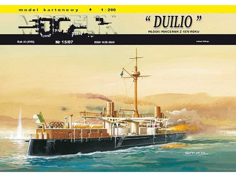 DUILIO włoski pancernik z 1876 r. - zdjęcie 1 DUILIO włoski pancernik z 1876 r. - zdjęcie 1