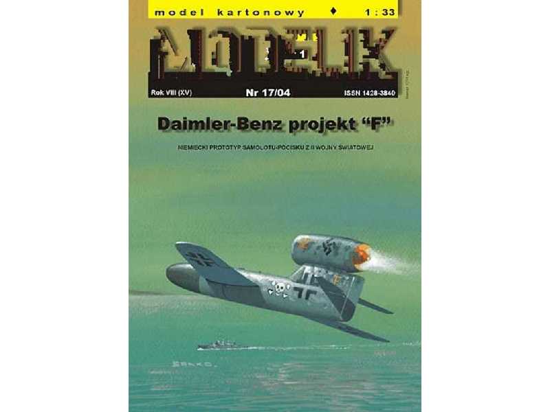 DAIMLER-BENZ projekt F niemiecki samolot-pocisk (prototyp) z II - zdjęcie 1 DAIMLER-BENZ projekt F niemiecki samolot-pocisk (prototyp) z II - zdjęcie 1