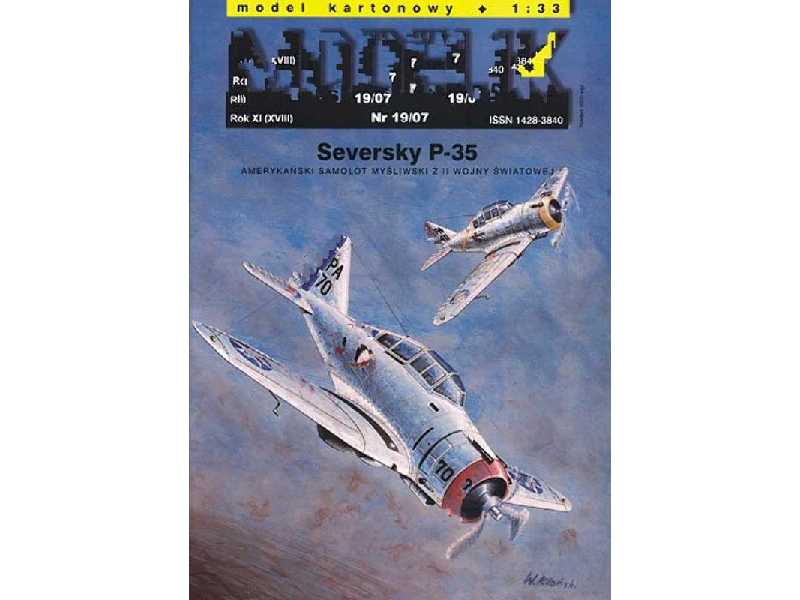 SEVERSKY P-35 amerykański samolot myśliwski z II wojny światowej - zdjęcie 1 SEVERSKY P-35 amerykański samolot myśliwski z II wojny światowej - zdjęcie 1