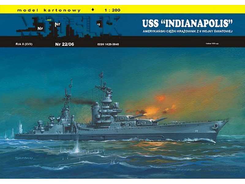 USS INDIANAPOLIS amerykański ciężki krążownik z II wojny światow - zdjęcie 1 USS INDIANAPOLIS amerykański ciężki krążownik z II wojny światow - zdjęcie 1