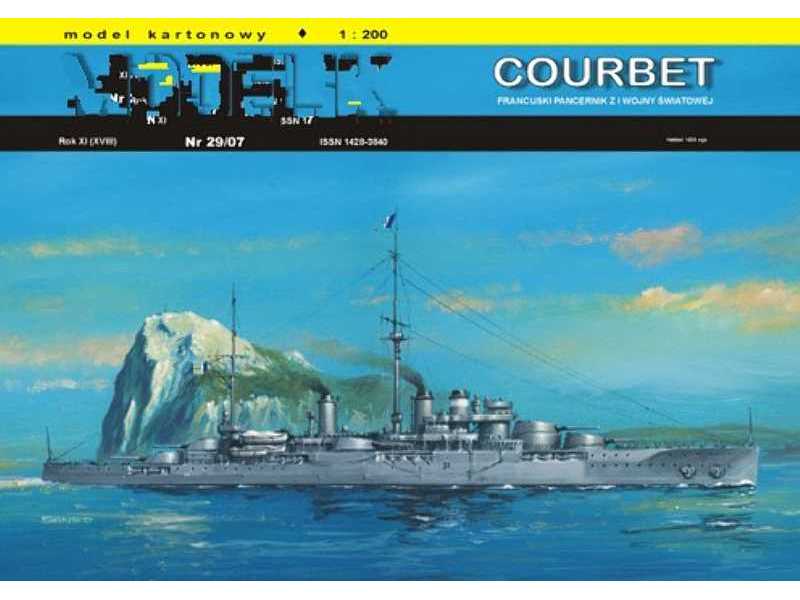 COURBET Francuski pancernik z I Wojny Światowej - zdjęcie 1 COURBET Francuski pancernik z I Wojny Światowej - zdjęcie 1