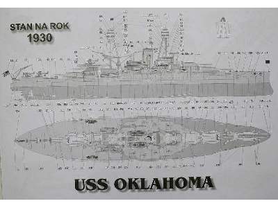 USS OKLAHOMA amerykański pancernik z II wojny swiatowej - zdjęcie 23